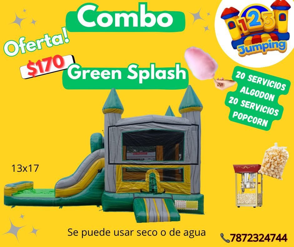 123Jumping - Combo Green Splash
