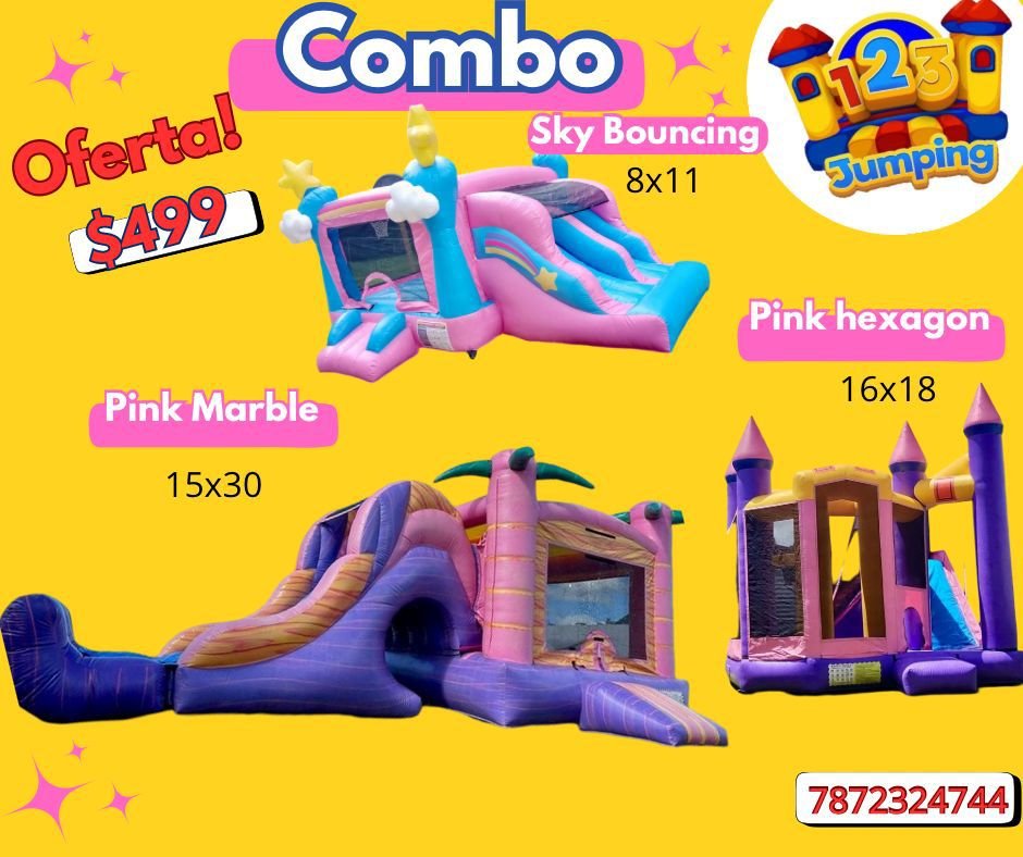 123Jumping - Combo 3 Pink