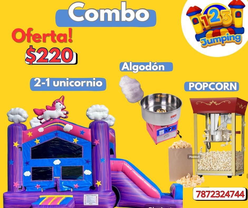 123Jumping - Combo 2-1 Unicornio