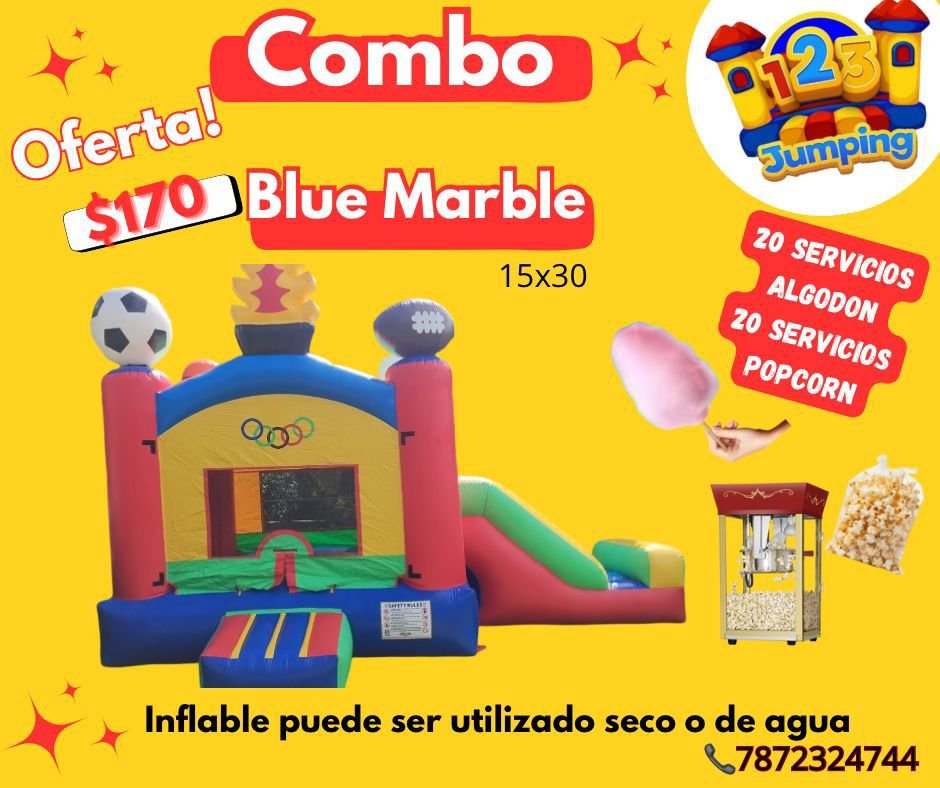 123Jumping - Combo Blue Marble