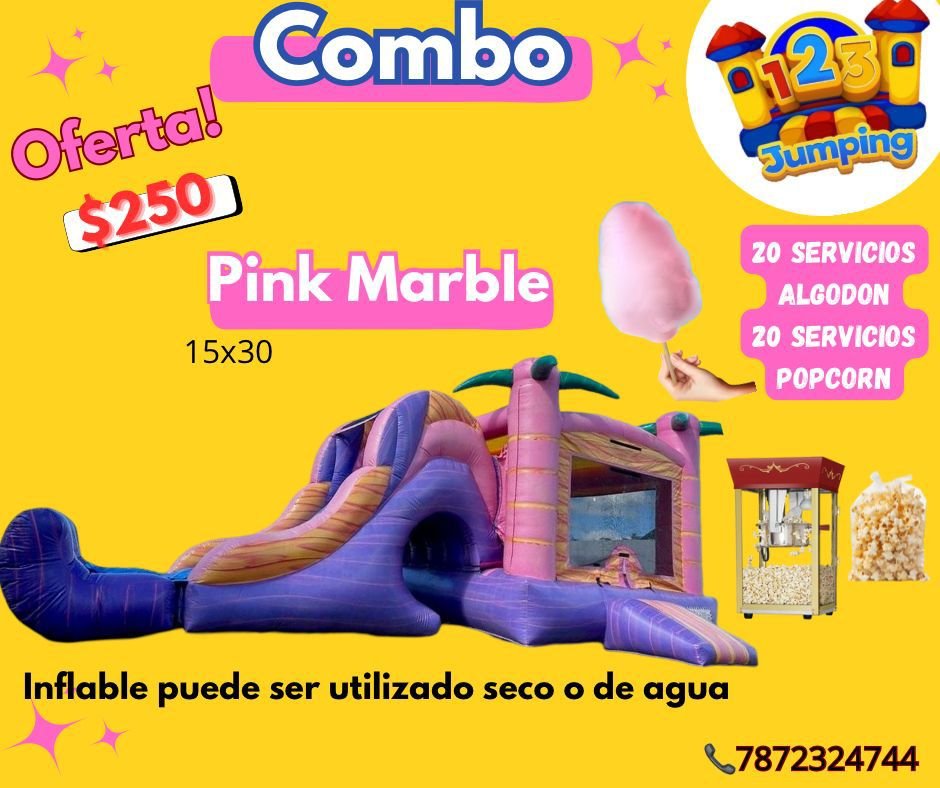 123Jumping - Combo Pink Marble